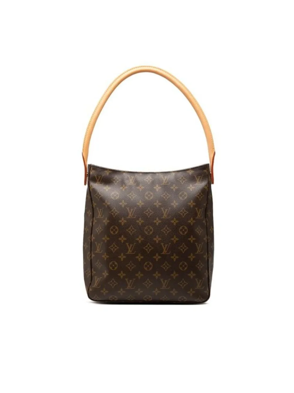 Louis Vuitton Monogram Looping GM Shoulder Bag Tote Brown Leather